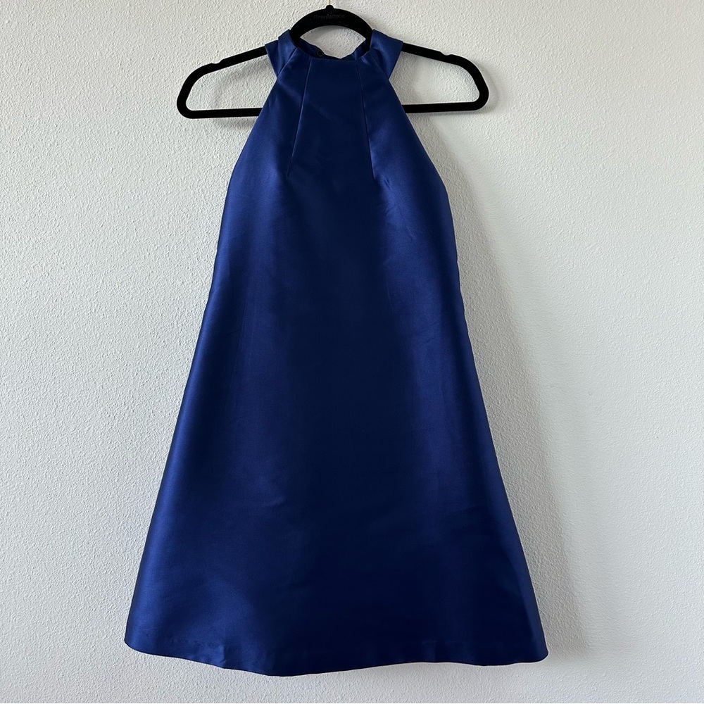 Few Moda New York Halter Neck Dress Sz S Blue Short